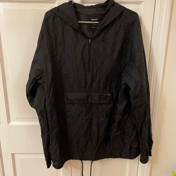 RVCA Other - RVCA Black Hooded Windbreaker